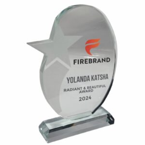 FROSTED STAR GLASS TROPHY 280MM Trophy Guy www.trophyguy.co.za FROSTED STAR GLASS TROPHY 280MM