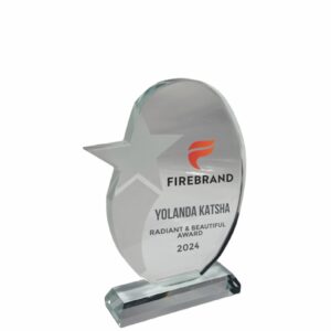 FROSTED STAR GLASS TROPHY 200MM Trophy Guy www.trophyguy.co.za FROSTED STAR GLASS TROPHY 200MM