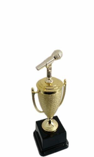MUSIC MICROPHONE TROPHY 280MM HIGH