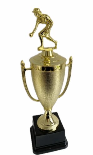 LAWN BOWLER FEMALE TROPHY 360MM HIGH