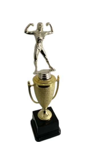 BODY BUILDING FEMALE TROPHY 340MM HIGH