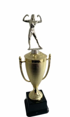 BODY BUILDING FEMALE TROPHY 390MM HIGH