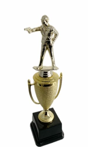 PISTOL SHOOTER TROPHY 340MM HIGH
