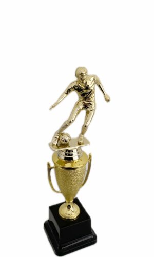 SOCCER DRIBBLER MALE TROPHY 270MM HIGH