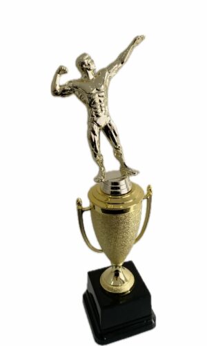 BODY BUILDING MALE TROPHY 360MM HIGH