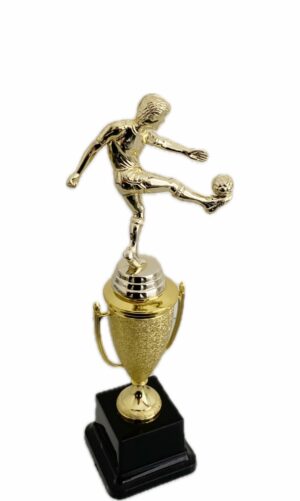 SOCCER SIDE KICK TROPHY 300MM HIGH