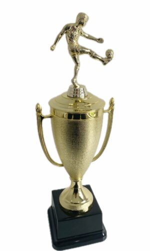 SOCCER SIDE KICK TROPHY 420MM HIGH