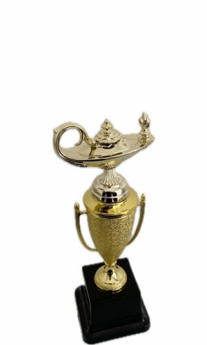 LAMP OF KNOWLEDGE TROPHY 220MM HIGH
