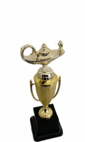 LAMP OF KNOWLEDGE TROPHY 240MM HIGH