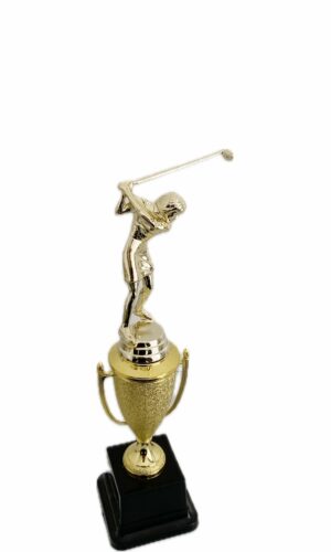 GOLFER FEMALE TROPHY 270MM HIGH