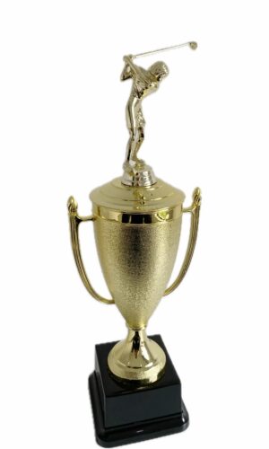 GOLFER FEMALE TROPHY 370MM HIGH