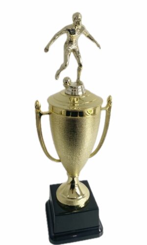 SOCCER PLAYER TROPHY 410MM HIGH