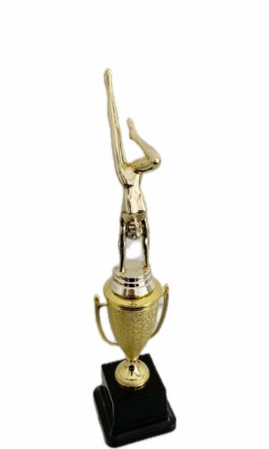 GYMNASTICS HANDSTAND FEMALE TROPHY 340MM HIGH
