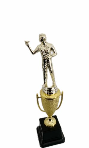 DART PLAYER MALE TROPHY 280MM HIGH