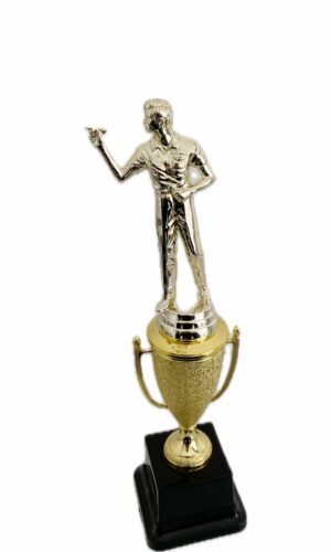 DART PLAYER MALE TROPHY 300MM HIGH