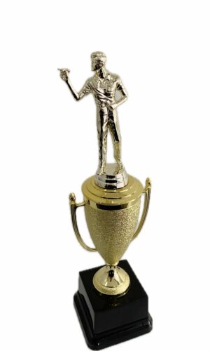 DART PLAYER MALE TROPHY 330MM HIGH