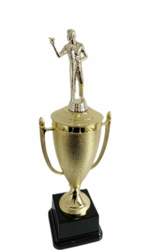 DART PLAYER MALE TROPHY 380MM HIGH
