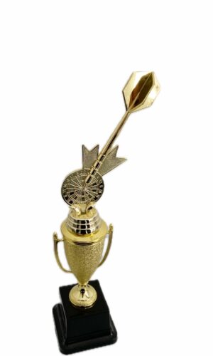 SINGLE DART AND BOARD TROPHY 300MM HIGH