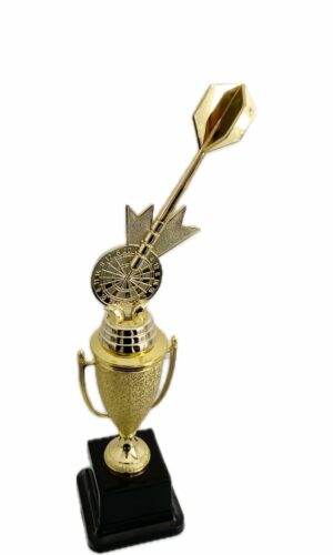 SINGLE DART AND BOARD TROPHY 320MM HIGH