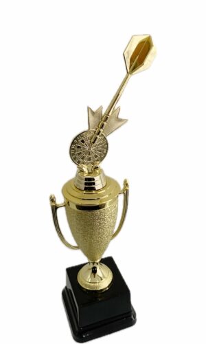 SINGLE DART AND BOARD TROPHY 350MM HIGH