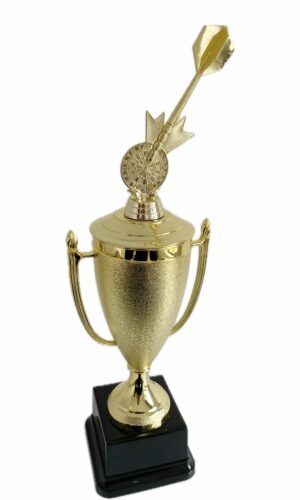 SINGLE DART AND BOARD TROPHY 400MM HIGH