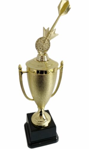 SINGLE DART AND BOARD TROPHY 440MM HIGH
