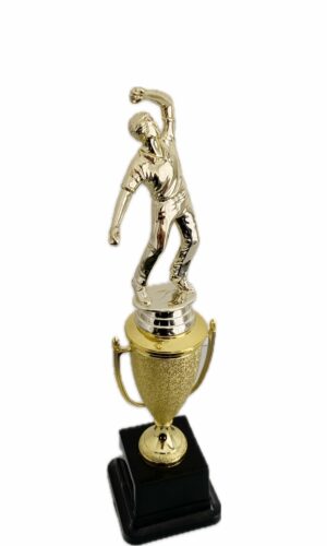 CRICKET BOWLER TROPHY 300MM HIGH