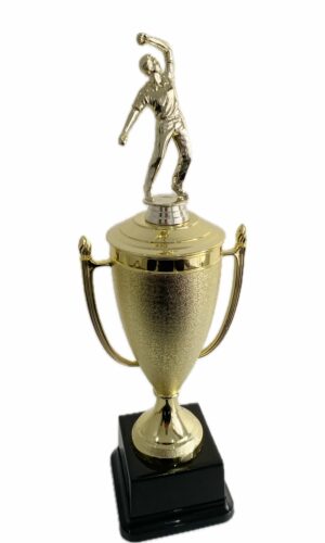 CRICKET BOWLER TROPHY 420MM HIGH