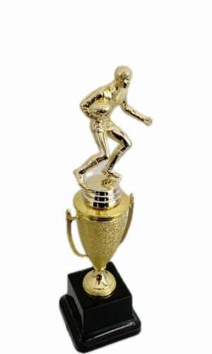 RUGBY RUNNER TROPHY 300MM HIGH