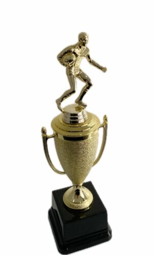 RUGBY RUNNER TROPHY 300MM HIGH