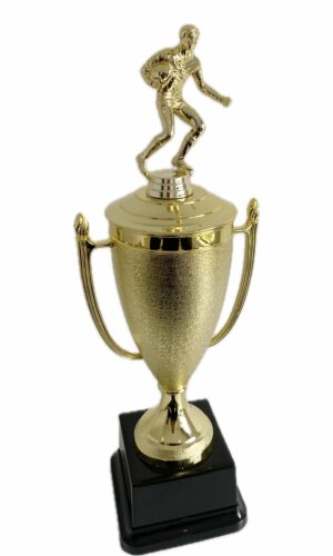 RUGBY RUNNER TROPHY 300MM HIGH