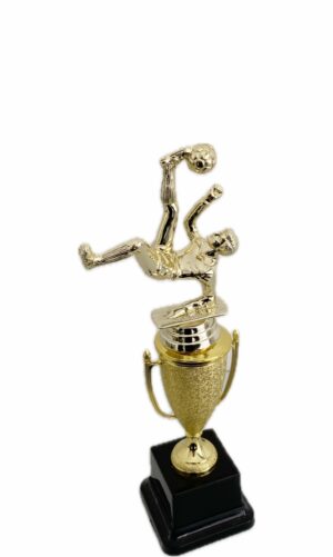 SOCCER BICYLE KICK TROPHY 270MM HIGH