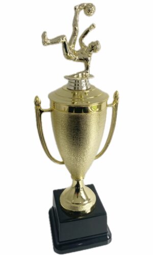 SOCCER BICYLE KICK TROPHY 410MM HIGH