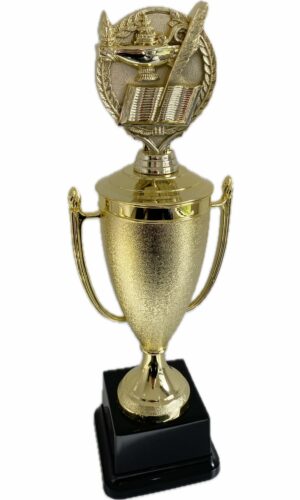 LAMP OF KNOWLEDGE WREATH TROPHY 420MM HIGH