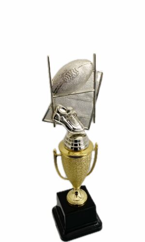 RUGBY THEME TROPHY 300MM HIGH