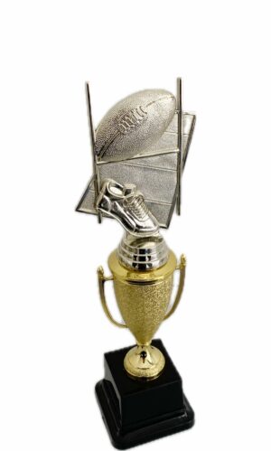 RUGBY THEME TROPHY 300MM HIGH