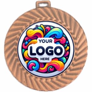 BRONZE MEDAL 45MM WITH 25MM RECESS INCLUDES A 10MM RIBBON