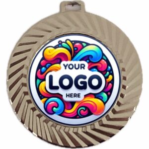 SILVER MEDAL 45MM WITH 25MM RECESS INCLUDES A 10MM RIBBON