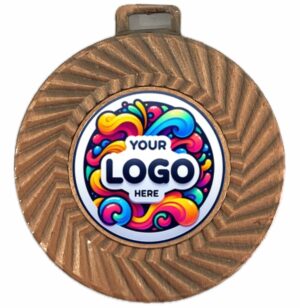 BRONZE MEDAL 60MM WITH 40MM RECESS INCLUDES A 10MM RIBBON