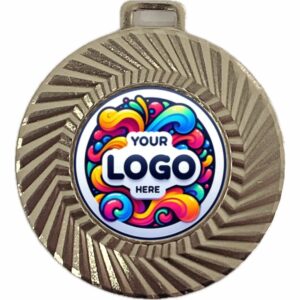 SILVER MEDAL 60MM WITH 40MM RECESS INCLUDES A 10MM RIBBON