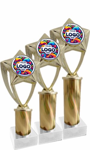 STAR HOLDER TROPHY ON COLUMN 230MM - 350MM (SOLD SEPERATLY)