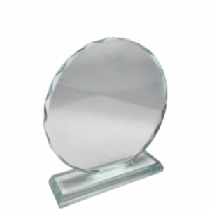 ROUND GLASS TROPHY 195MM