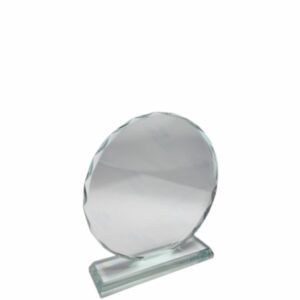 ROUND GLASS TROPHY 110MM