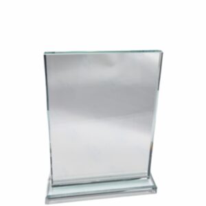 RECTANGLE GLASS TROPHY 160MM