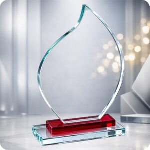 FLAME GLASS TROPHY 250MM Trophy Guy www.trophyguy.co.za FLAME GLASS TROPHY 250MM