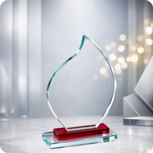 FLAME GLASS TROPHY 200MM Trophy Guy www.trophyguy.co.za FLAME GLASS TROPHY 200MM